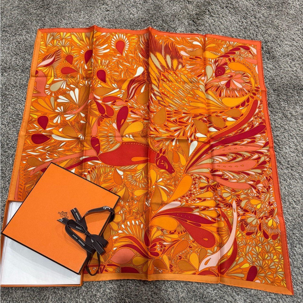 Vintage Hermes Silk Scarf - brand new - millefleurs du mexique
